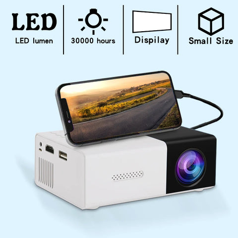 Portable Mobile Phone Projection Screen for High-Definition YG300 Viewing, Compact and Portable for Outdoor Use