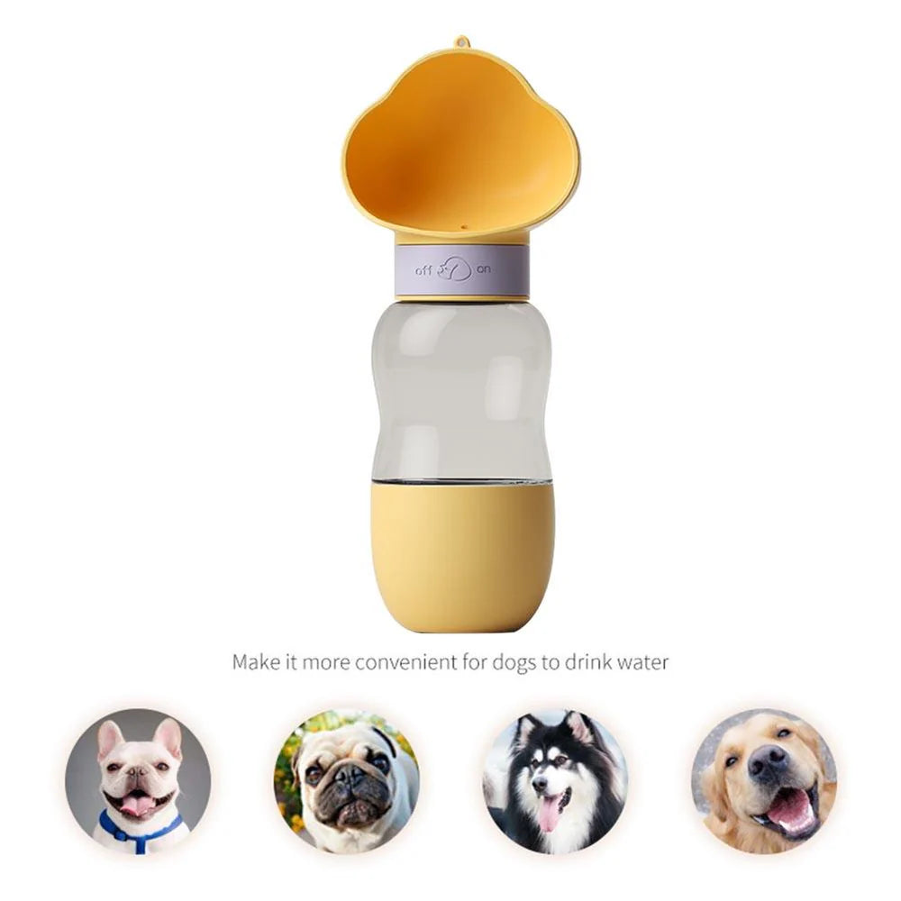 2-in-1 Portable Dog Water Bottle with Food Container